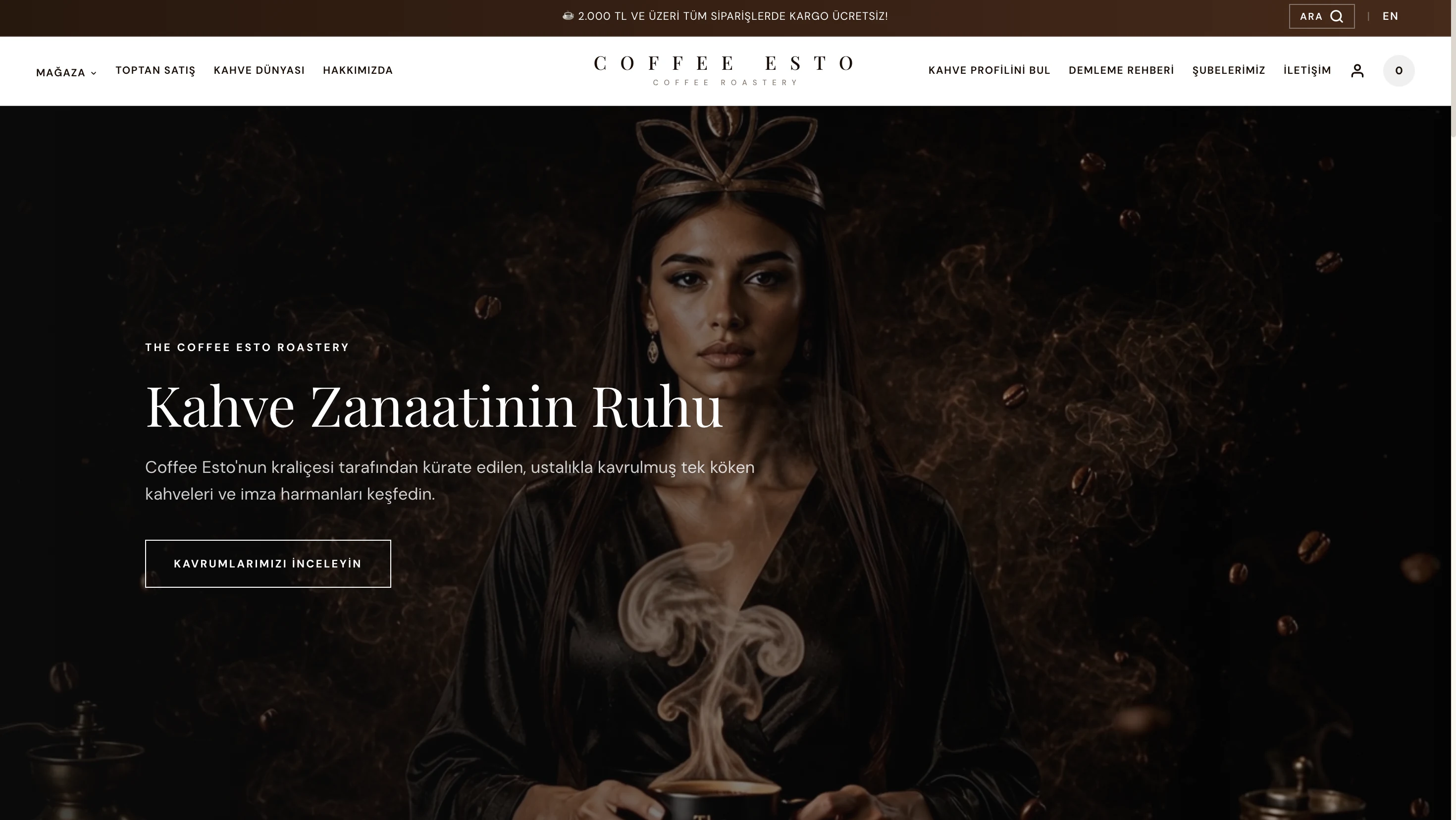 Coffee Esto E-Com Project Showcase